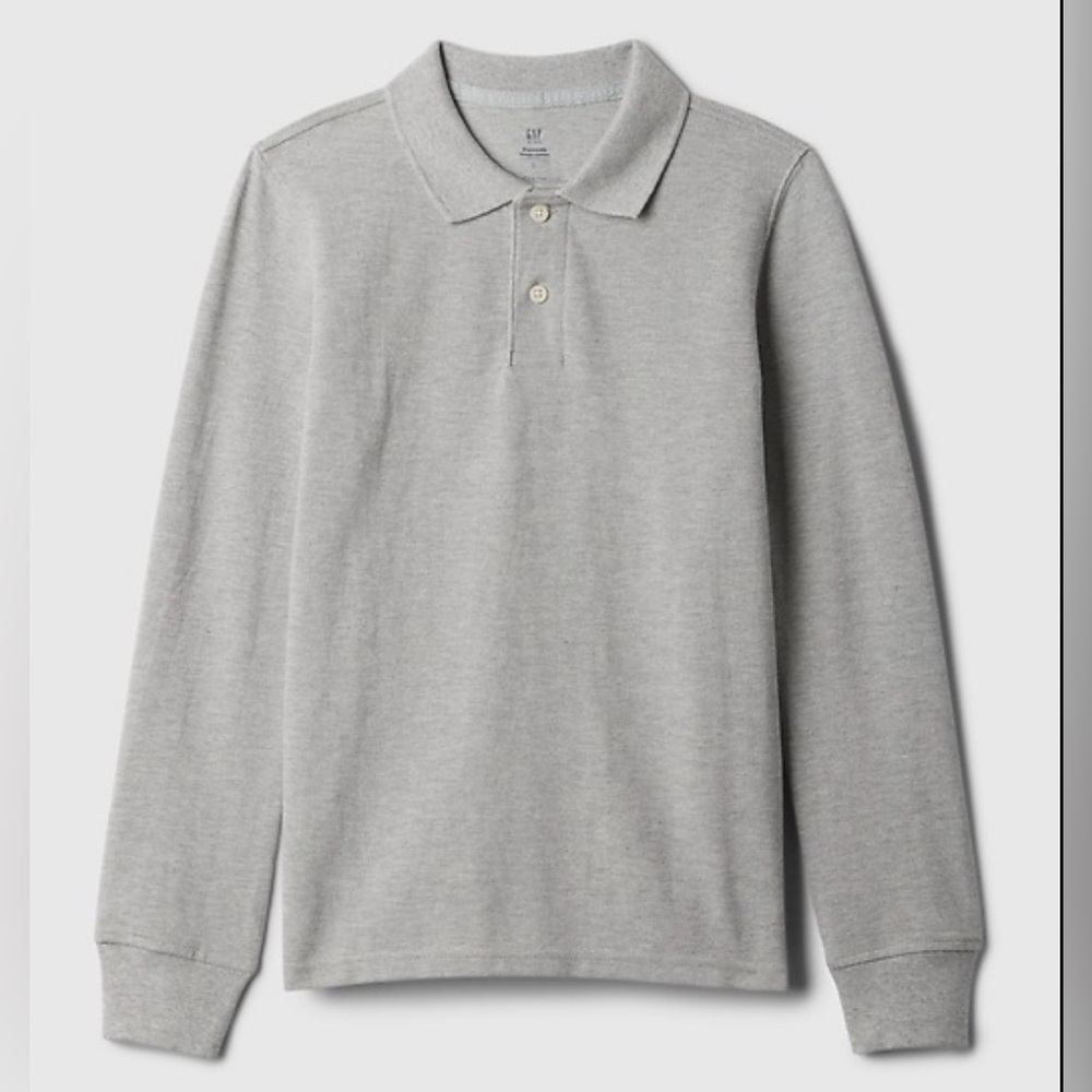 Gap Kids Boys Long Sleeve Polo Shirt